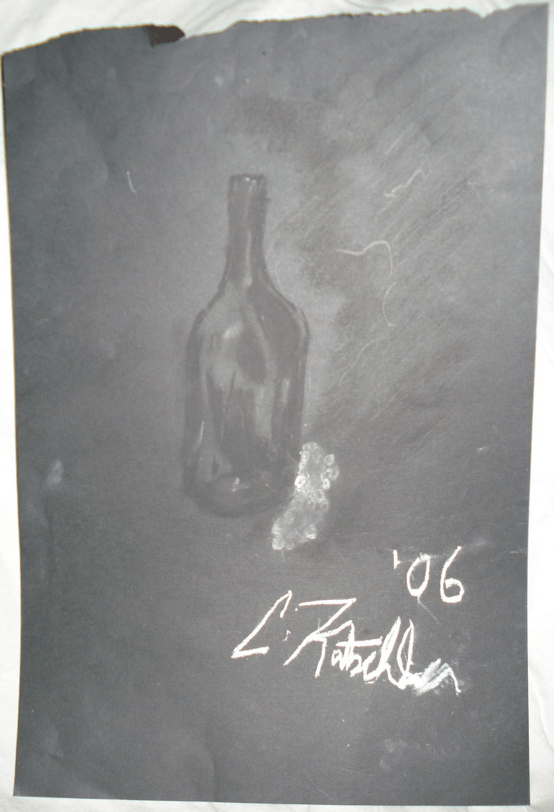 image of Wine Bottle And Grapes
